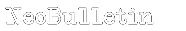NeoBulletin font preview